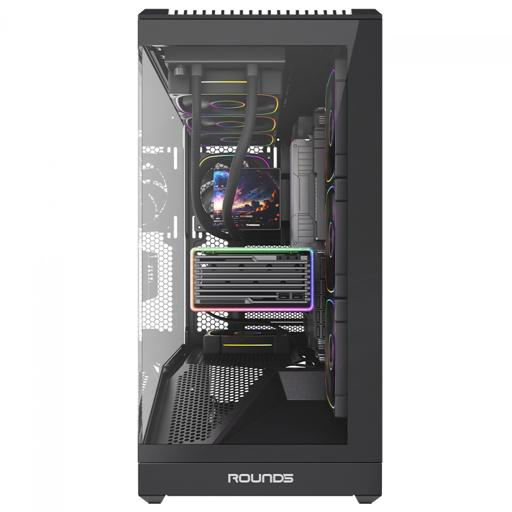 Round5 IceBox Black ATX Mid Tower (Preto)