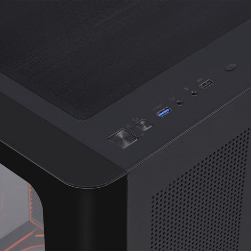 Superframe Black Noir MicroATX Mid Tower (Preto)