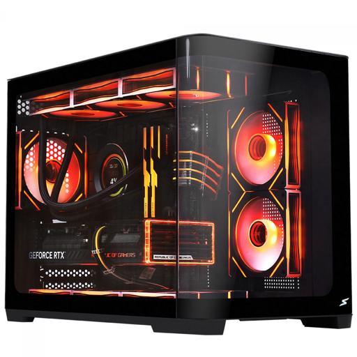 Superframe Black Noir MicroATX Mid Tower (Preto)
