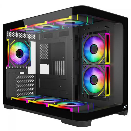 Superframe Black Noir MicroATX Mid Tower (Preto)