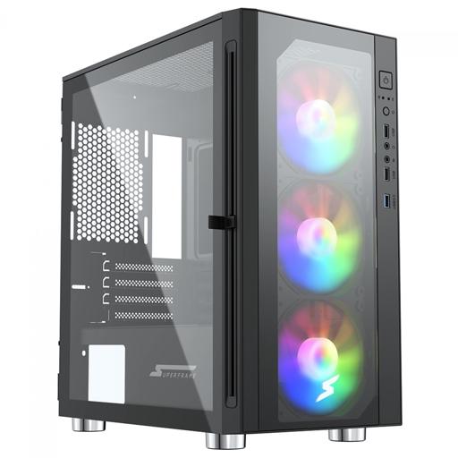Superframe Bunker MicroATX Mid Tower (Preto)