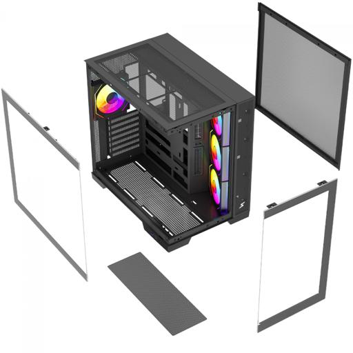 Superframe Drakor ATX Mid Tower (Preto)