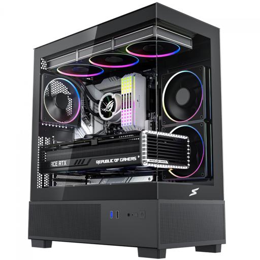 Superframe Nebula ARGB ATX Mid Tower (Preto)