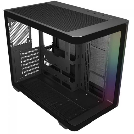 Superframe Power Cube Cristal ATX Mid Tower (Preto)