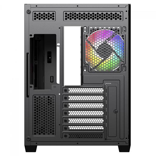 Superframe Power Cube Cristal ATX Mid Tower (Preto)