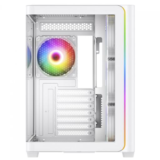 Superframe Power Cube Cristal ATX Mid Tower (Branco)