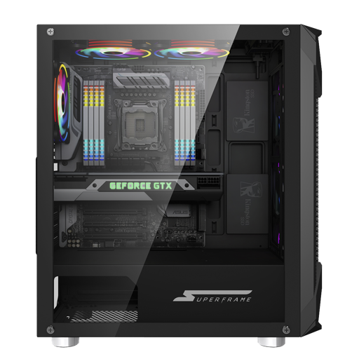 Superframe Xtrike ATX Mid Tower (Preto)