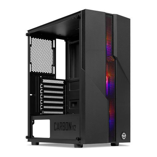 TGT Carbon V2 MicroATX Mid Tower (Preto)
