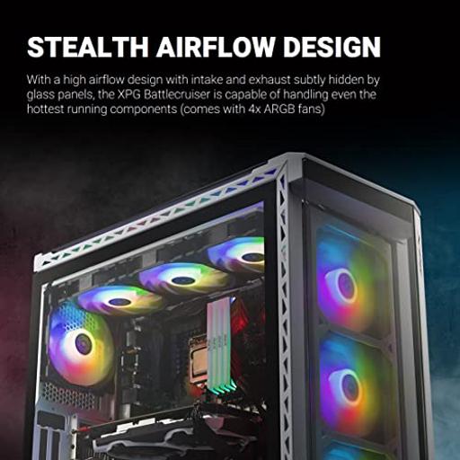 ADATA BATTLECRUISER ATX Mid Tower (Branco / Preto)