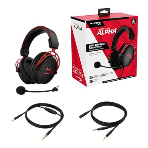 HyperX Cloud Alpha Preto / Vermelho Com fio