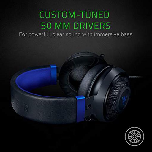 Razer Kraken Preto / Azul Com fio