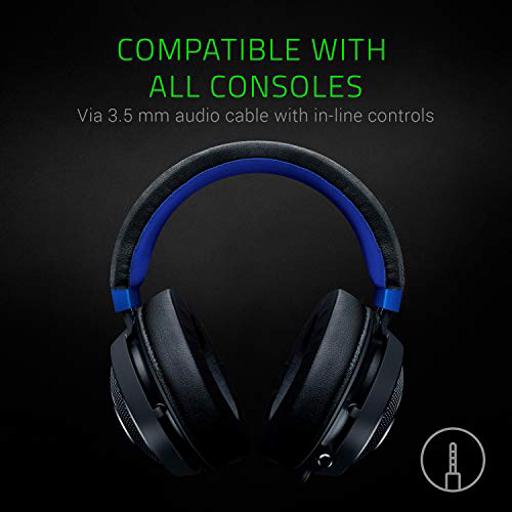 Razer Kraken Preto / Azul Com fio