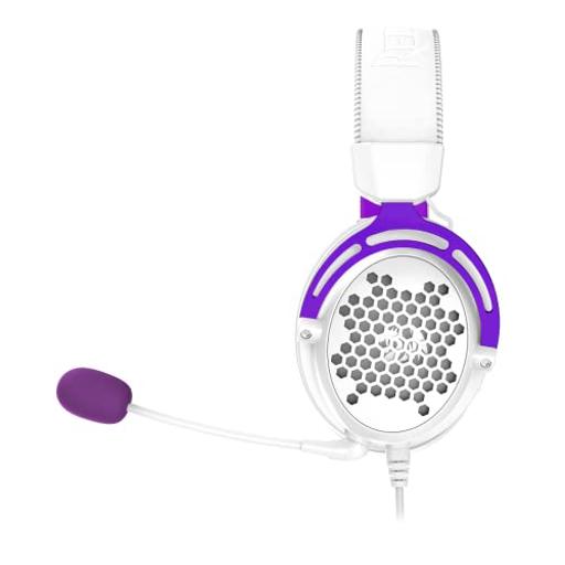 Redragon Diomedes branco / Roxo Com fio