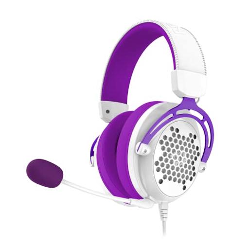 Redragon Diomedes branco / Roxo Com fio