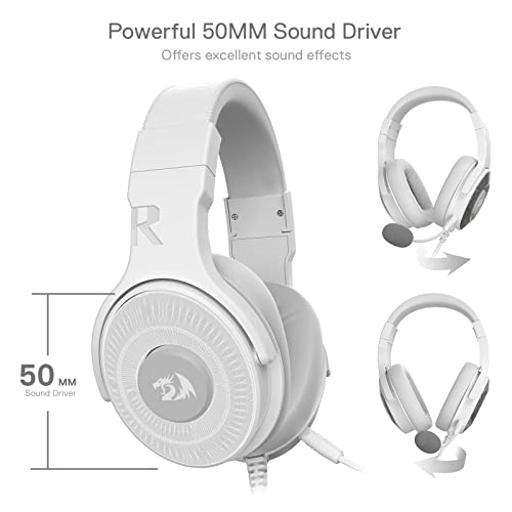 Redragon Pandora Lunar White Com fio