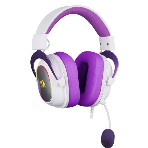 Redragon Zeus X Branco / Roxo Com fio