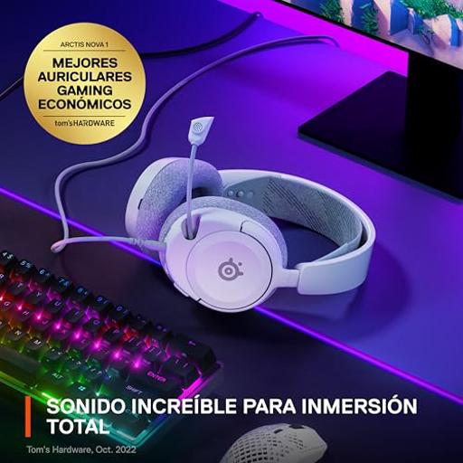 SteelSeries Arctis Nova 1 Branco Com fio