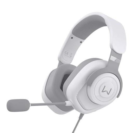 Multilaser Warrior Huginn Branco / Cinza Com fio