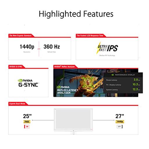 Asus ROG Swift 27.0″ 2560 x 1440 360 Hz