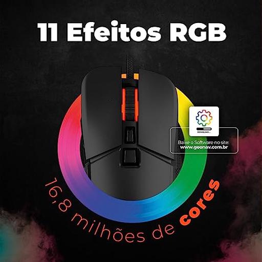 Geonav Ghost Light Gamer Com fio