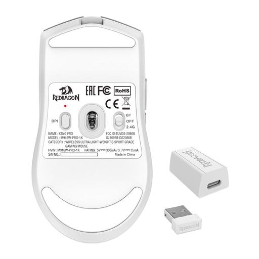 Redragon King Pro Branco Wireless