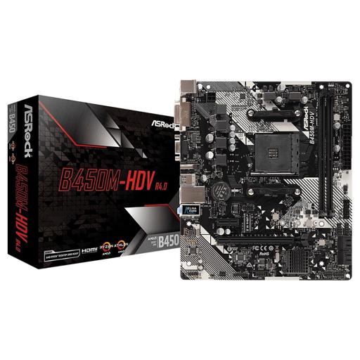 ASRock B450M-HDV R4.0 Micro ATX AM4