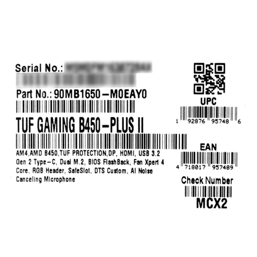 Asus TUF GAMING B450-PLUS II ATX AM4