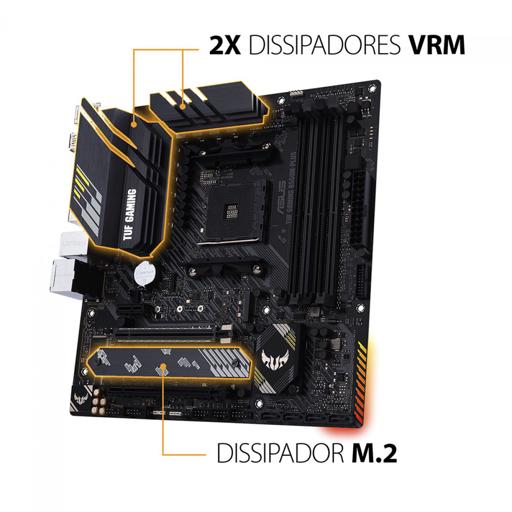 Asus TUF GAMING B550M-PLUS Micro ATX AM4