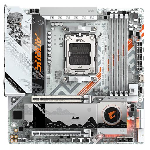 Gigabyte B850M AORUS ELITE WIFI7 ICE-P Micro ATX AM5