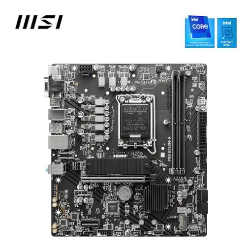 MSI PRO B760M‑G DDR5 Micro ATX LGA 1700