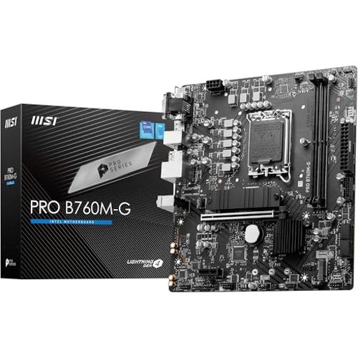 MSI PRO B760M‑G DDR5 Micro ATX LGA 1700