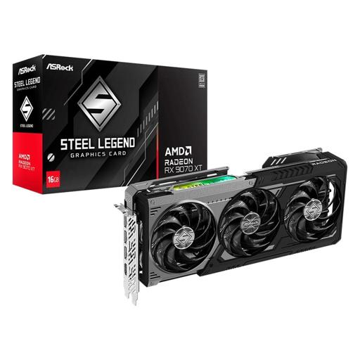 ASRock Radeon RX 9070 XT 16 GB Steel Legend