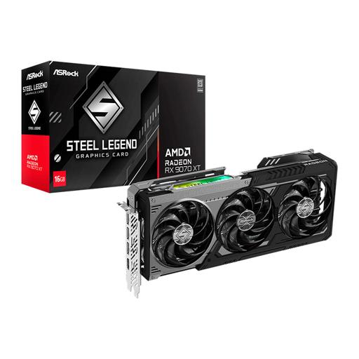 ASRock Radeon RX 9070 XT 16 GB Steel Legend