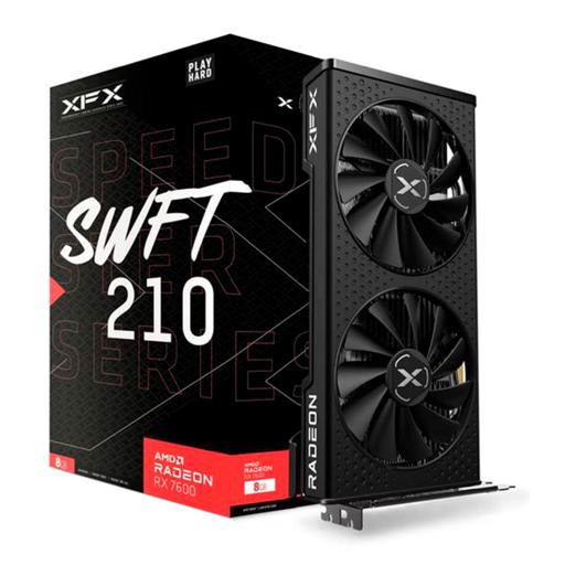 XFX Radeon RX 7600 8 GB Speedster SWFT 210