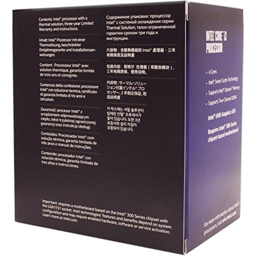 Intel Core i3-8300 3.7 GHz Quad-Core