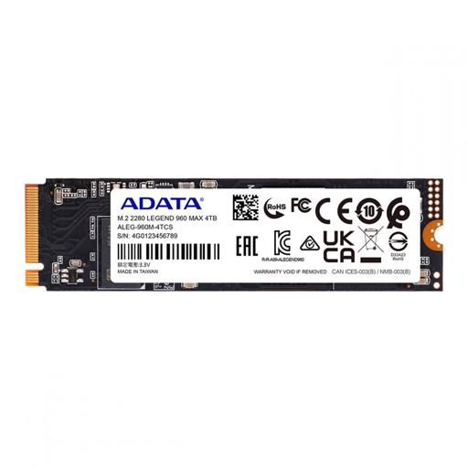 ADATA Legend 4 TB M.2-2280  PCIe 4.0 X4  NVME SSD