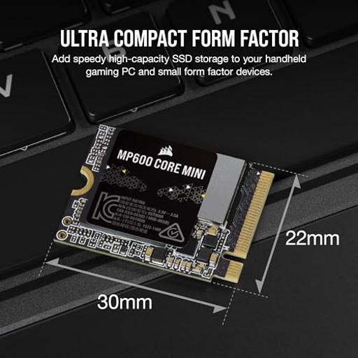 Corsair MP600 MINI 2 TB M.2-2230  PCIe 4.0 X4  NVME SSD