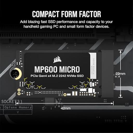 Corsair MP600 1 TB M.2-2242  PCIe 4.0 X4  NVME SSD
