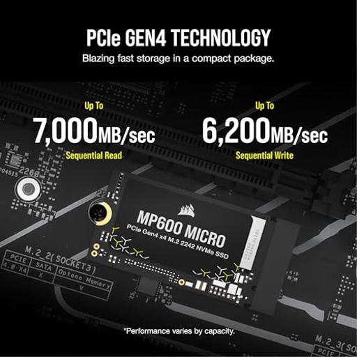 Corsair MP600 1 TB M.2-2242  PCIe 4.0 X4  NVME SSD
