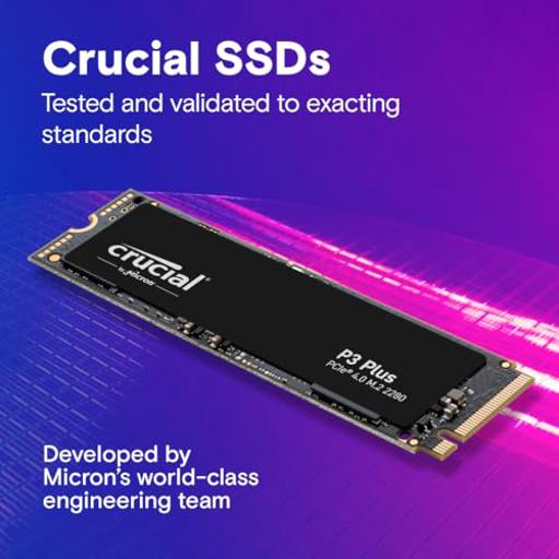 Crucial P3 Plus 2 TB M.2-2280  PCIe 3.0 X4  NVME SSD
