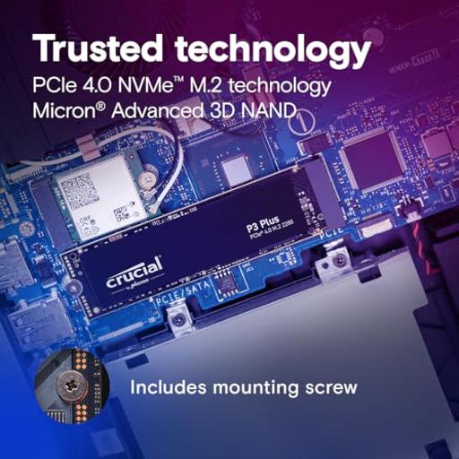 Crucial P3 Plus 2 TB M.2-2280  PCIe 3.0 X4  NVME SSD