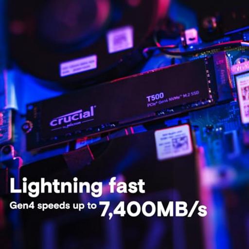 Crucial T500 500 GB M.2-2280  PCIe 4.0 X4  NVME SSD