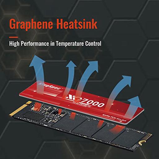 KingSpec XG7000 4 TB M.2-2280  PCIe 4.0 X4  NVME SSD