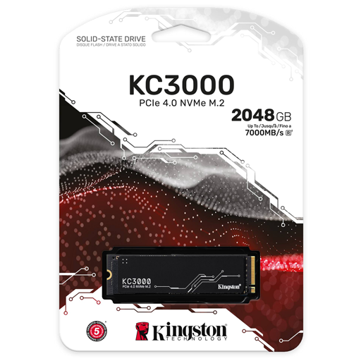 Kingston KC3000 2 TB M.2-2280  PCIe 3.0 X4  NVME SSD