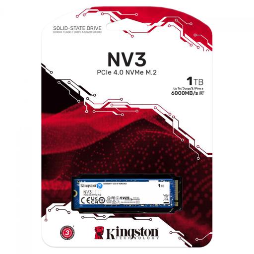 Kingston NV3 1 TB M.2-2280  PCIe 4.0 X4  NVME SSD