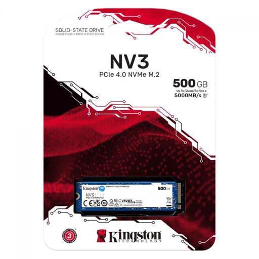 Kingston NV3 500 GB M.2-2280  PCIe 4.0 X4  NVME SSD