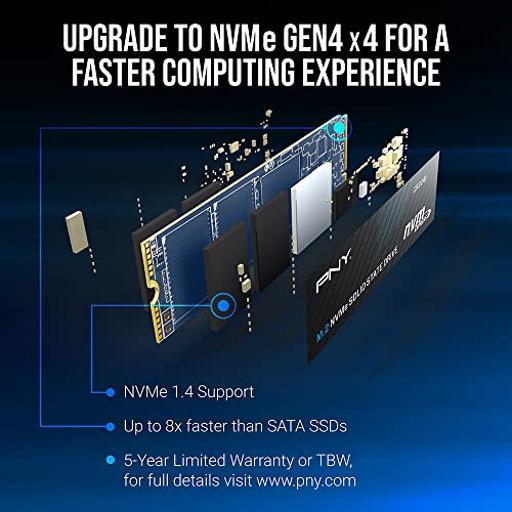 PNY CS 1 TB M.2-2280  PCIe 4.0 X4  NVME SSD