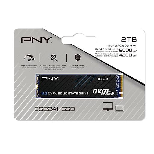 PNY CS 2 TB M.2-2280  PCIe 4.0 X4  NVME SSD