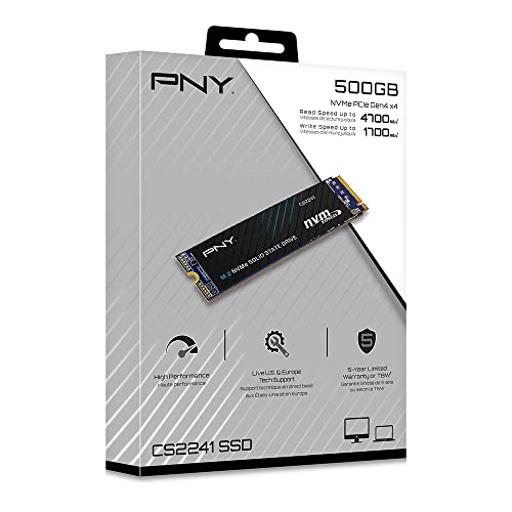 PNY CS 500 GB M.2-2280  PCIe 4.0 X4  NVME SSD