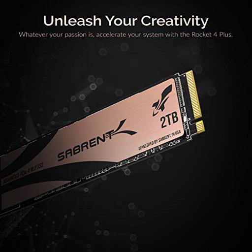 Sabrent Rocket 4 Plus 2 TB M.2-2280  PCIe 3.0 X4  NVME SSD
